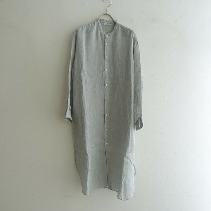 楽天市場】トゥジュー TOUJOURS リネンボイルバンドカラーロングシャツ  