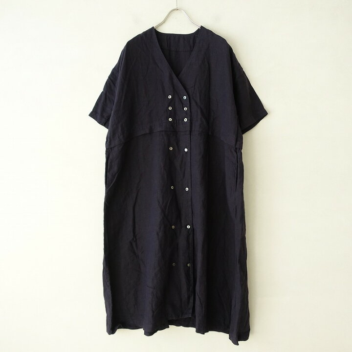 楽天市場】ネストローブ nest Robe リネンダブルブレスト切り替え  