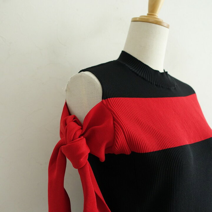 楽天市場】アキラナカ AKIRA NAKA Bella ribbon dress サイドリボン 