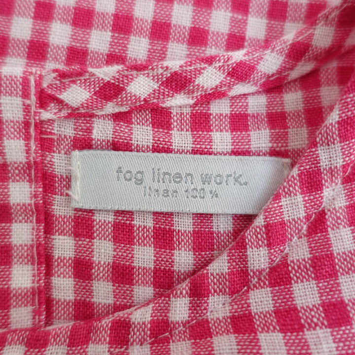 楽天市場】フォグリネンワーク fog linen work ギンガムチェックプル 