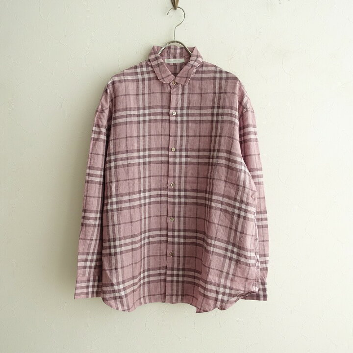 楽天市場】ギャルリーヴィー GALERIE VIE リネンチェックシャツ 