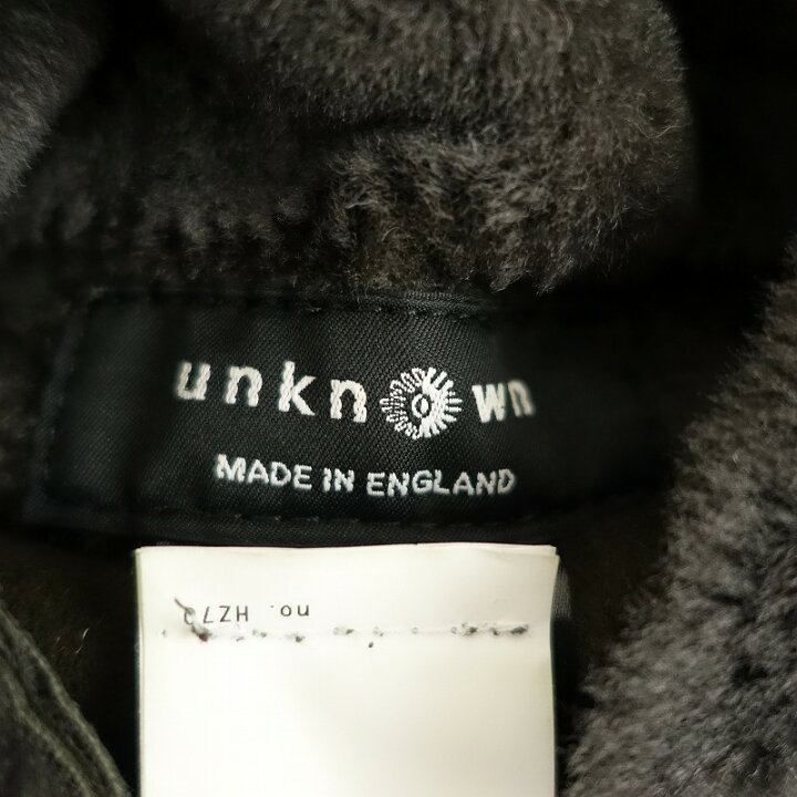 楽天市場】アンノウン unknown リバーシブルフードムートンコート 8 
