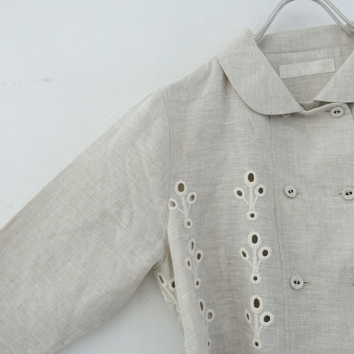 楽天市場】【美品】 ミヤコ Reve de MIYACO リネン刺繍ワンピース 