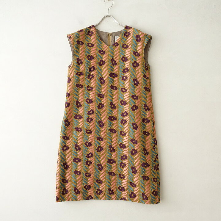 楽天市場】サリースコット Sally Scott Vネックフラワー刺繍ワンピース  