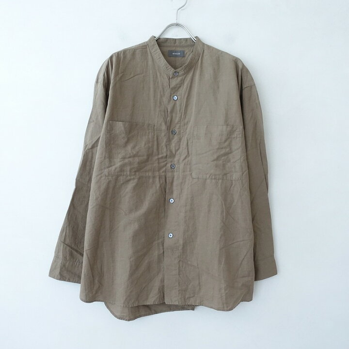 楽天市場】ウィロウ WIRROW Cotton Linen Stand Collar Shirt コットン  