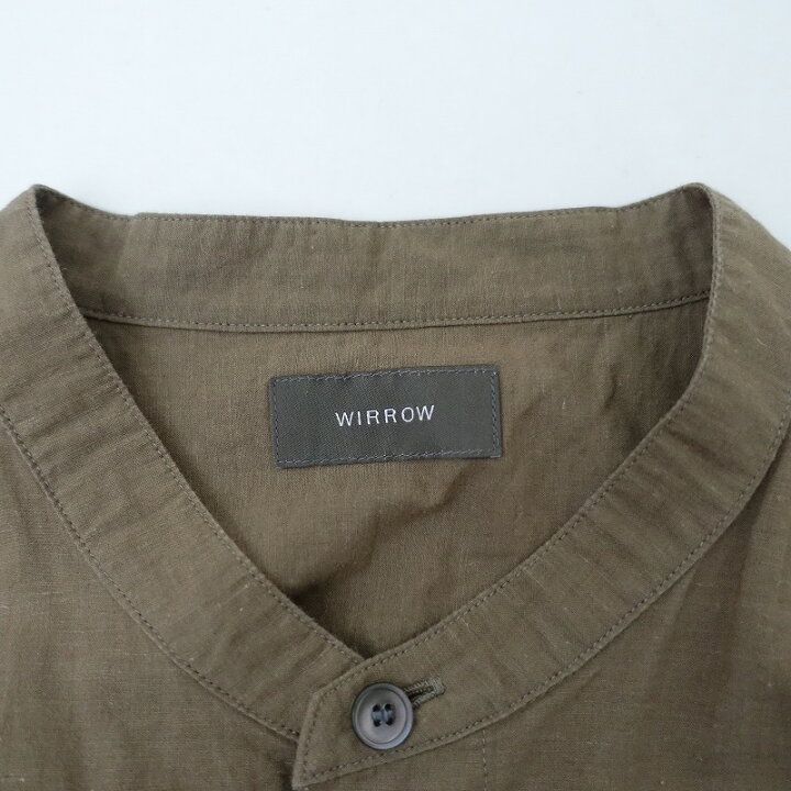 楽天市場】ウィロウ WIRROW Cotton Linen Stand Collar Shirt コットン  