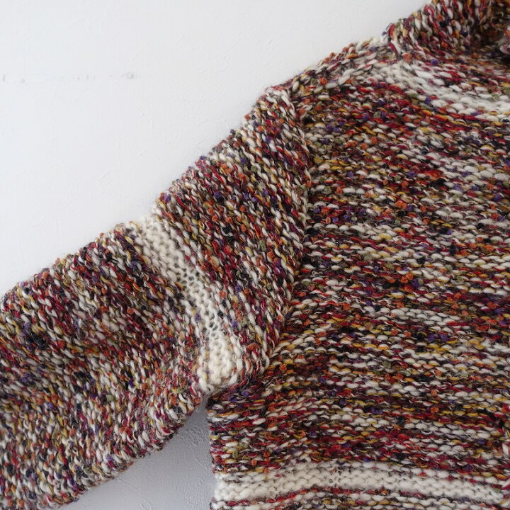 楽天市場】ヒロミツヨシ HIROMI TSUYOSHI Mix Hand Knit Cardigan 