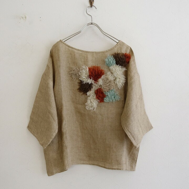 楽天市場】ビアズリー BEARDSLEY バックフリンジ刺繍リネンボイルプル 