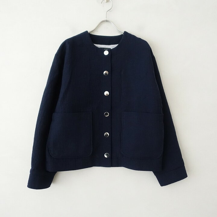 楽天市場】【美品】 アーペーセー APC ノーカラージャケット 36【中古  