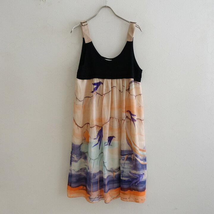 楽天市場】ツモリチサト TSUMORI CHISATO ニット使いシルクシフォン 
