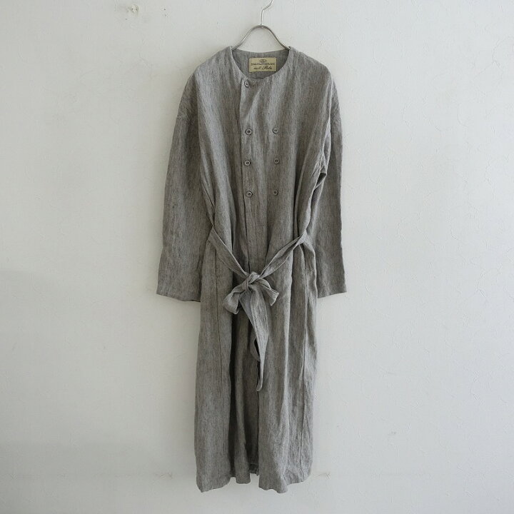 楽天市場】ネストローブ nest Robe リネンノーカラーダブルブレスト  