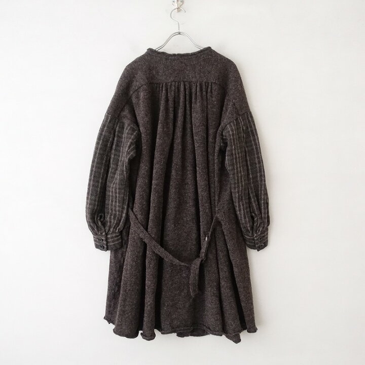楽天市場】ガサ GASA チェックスリーブウールニットワンピース -【中古 