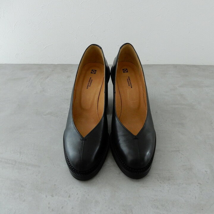 楽天市場】メゾンエウレカ MAISON EUREKA レザーチャンキーヒール  