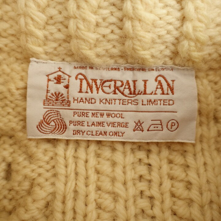 楽天市場】インバーアラン INVERALLAN ウールハンドメイドニット襟付き 