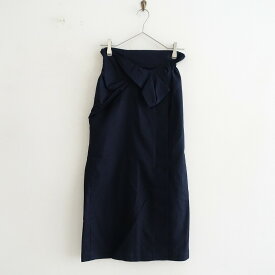 2021AW マメクロゴウチ Mame Kurogouchi cotton double cloth skirt 1【中古】【61B22】【高価買取中】