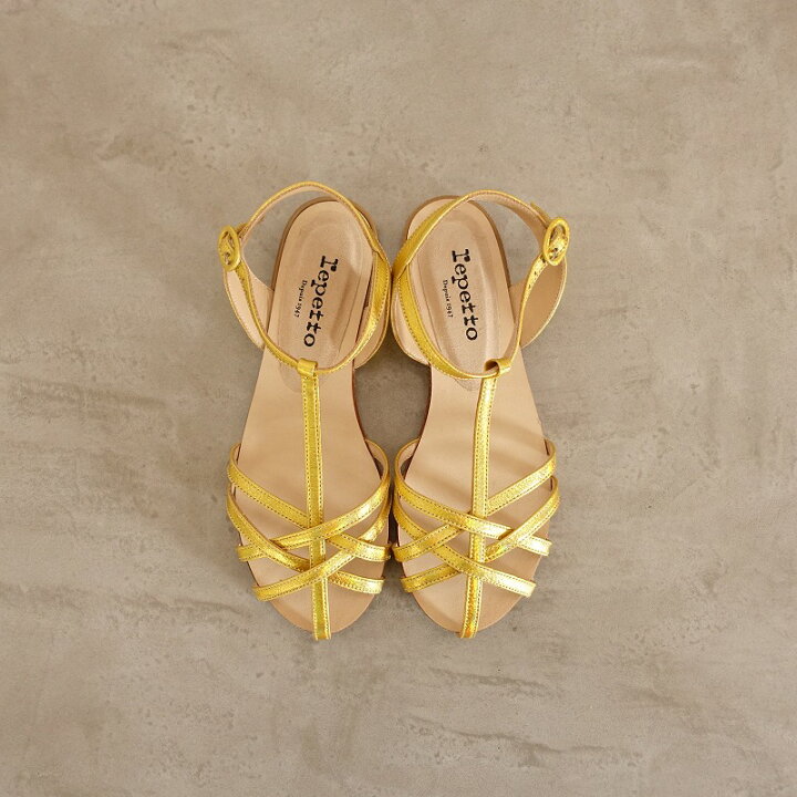 楽天市場】【未使用品】 レペット repetto VOLTA レザーTストラップ 