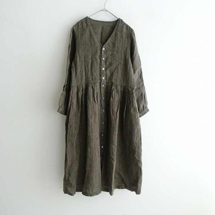 楽天市場】ネストローブ nest Robe リネンヘリンボーンフロントボタン  
