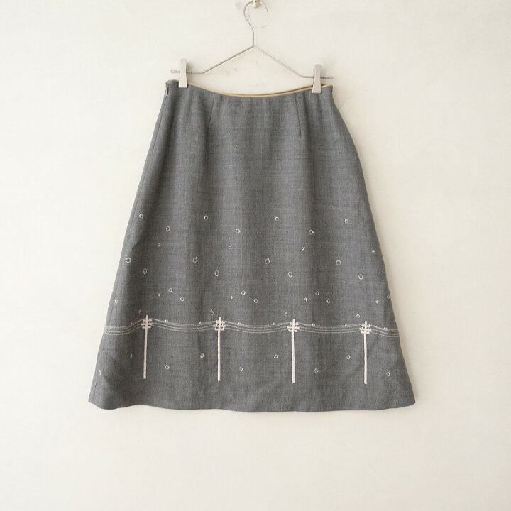 楽天市場】ミナペルホネン mina perhonen yuki no hi 刺繍スカート 38  
