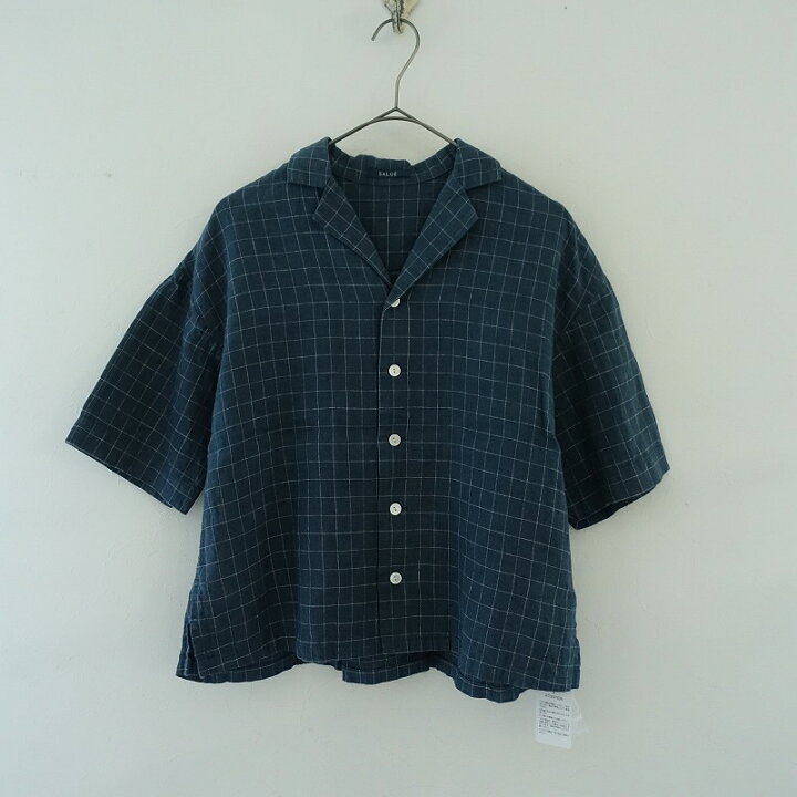 楽天市場】サルエ SALUE ハーフスリーブオープンカラーシャツ F【中古 