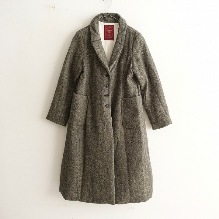 楽天市場】リゼッタ Lisette ウールヘリンボーンダウンロングコート 38  