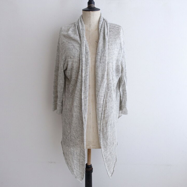 nest Robe ネストローブリネン100% ニットソーカーディガン 