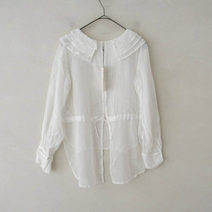 Heriter（エリテ）の「フリルカラーブラウス(2023AW)（シャツ/ブラウス 