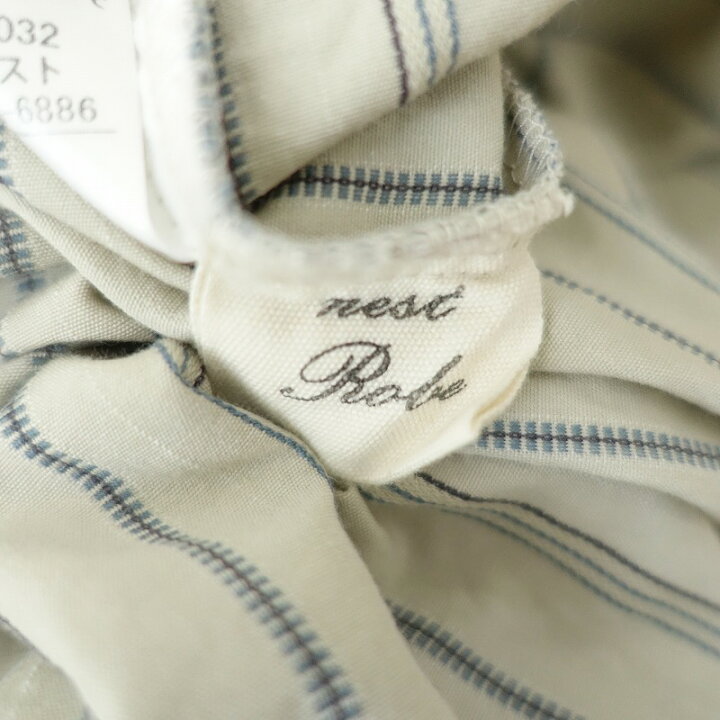 楽天市場】ネストローブ nest Robe コットンマルチストライプシャツ 