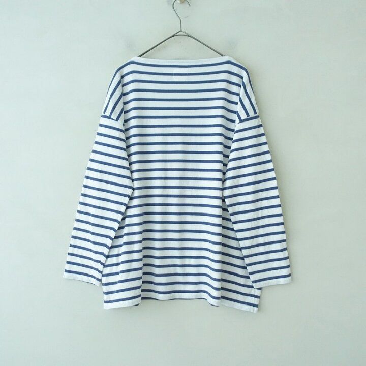 楽天市場】トゥジュー TOUJOURS コットンボーダー長袖ワイドTシャツ F 