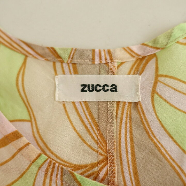楽天市場】ズッカ ZUCCA コットンフラワープリントフレアノースリーブ 