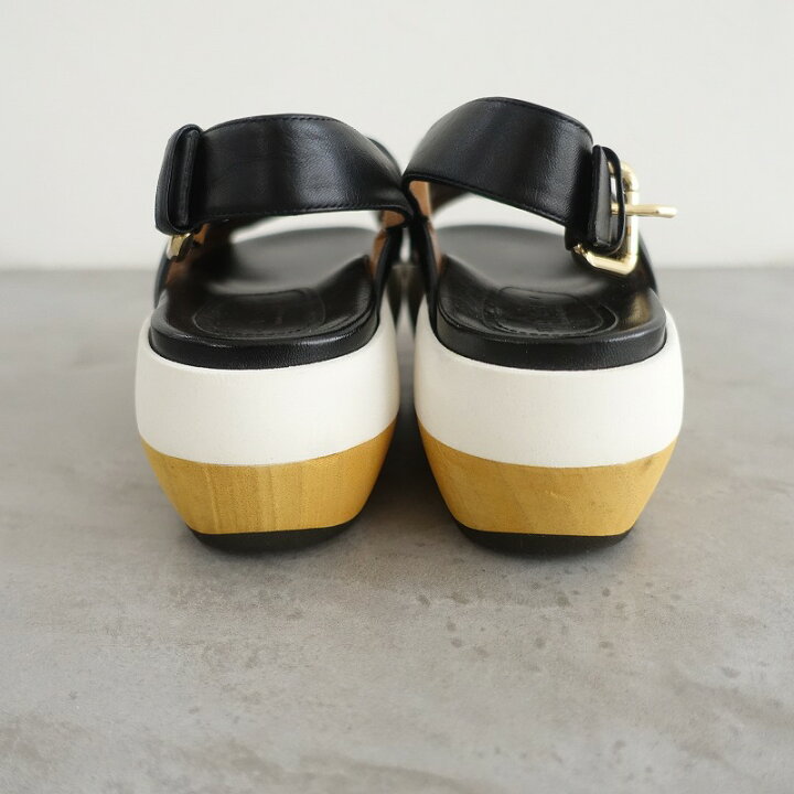 楽天市場】マルニ MARNI クロスストラップウェッジソールサンダル 38 