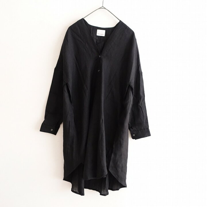 楽天市場】オネット Honnete リネンVネックロングシャツカーディガン 