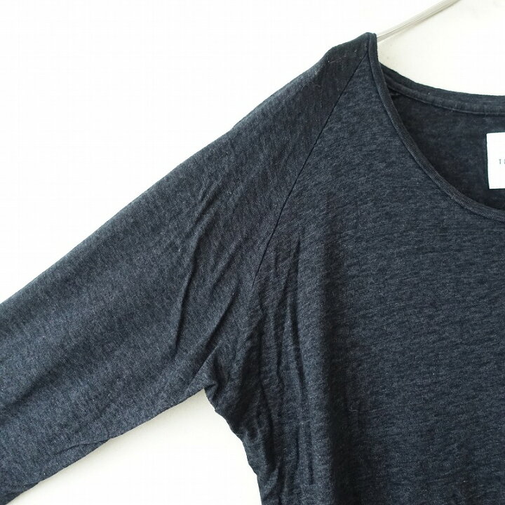 楽天市場】トゥジュー TOUJOURS コットン天竺ニット7分袖ワンピース F 