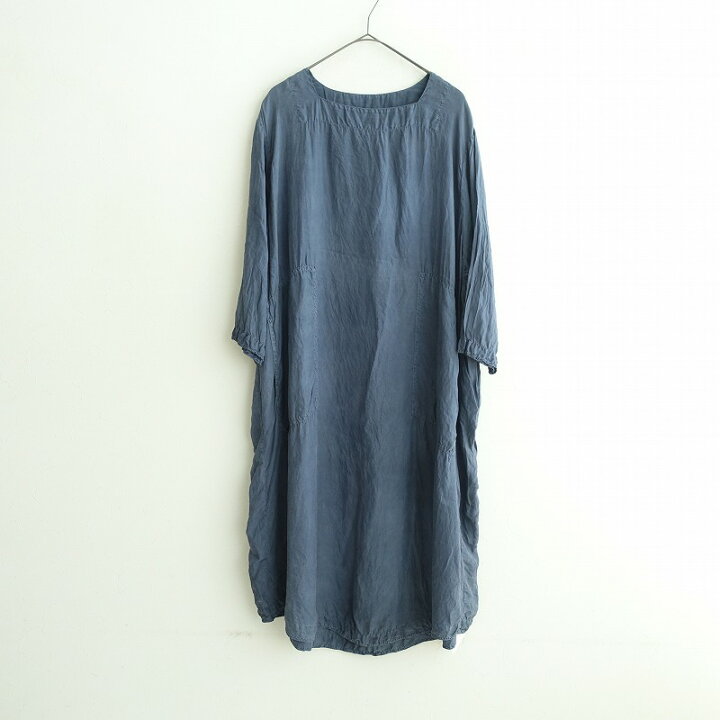 Chez VIDALENC シルクワンピース