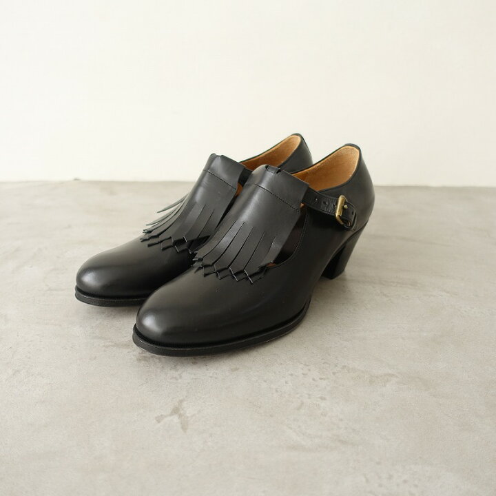楽天市場】//【未使用】フォルメ forme fringe T strap heel shoes 