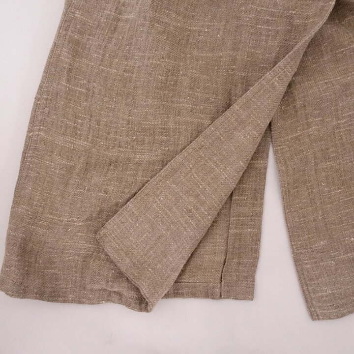 楽天市場】//【定価10万】サキ saqui リネンノーカラートレンチコート 
