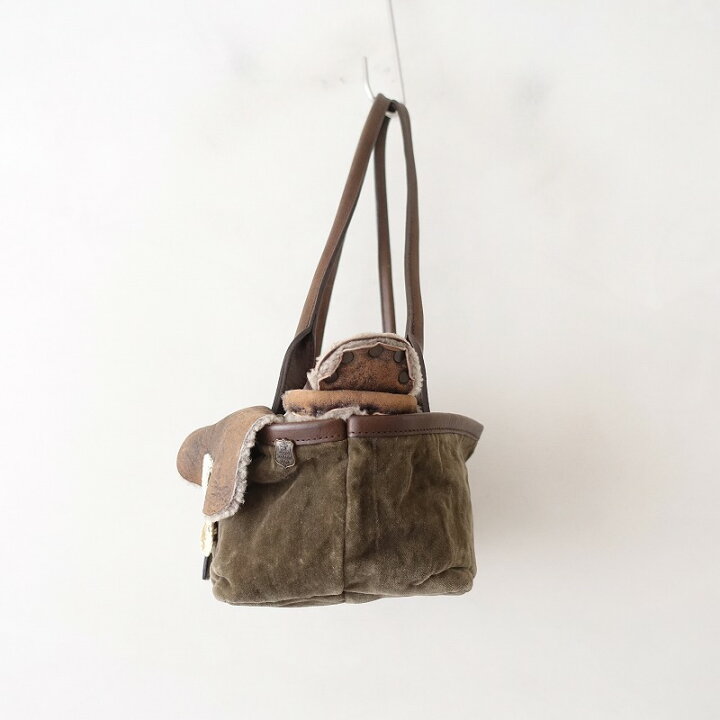 楽天市場】//エバゴス ebagos ムートンxベロアバッグ 【中古】【91L32 