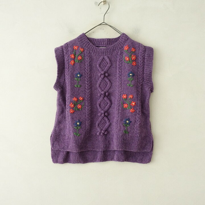 楽天市場】//ミカエラビュルガー MICHAELA BUERGER 刺繍ニットベスト  