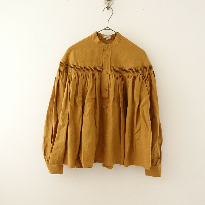 楽天市場】//【美品】サイ Scye 高密度リネンタックブラウス 38 【中古 