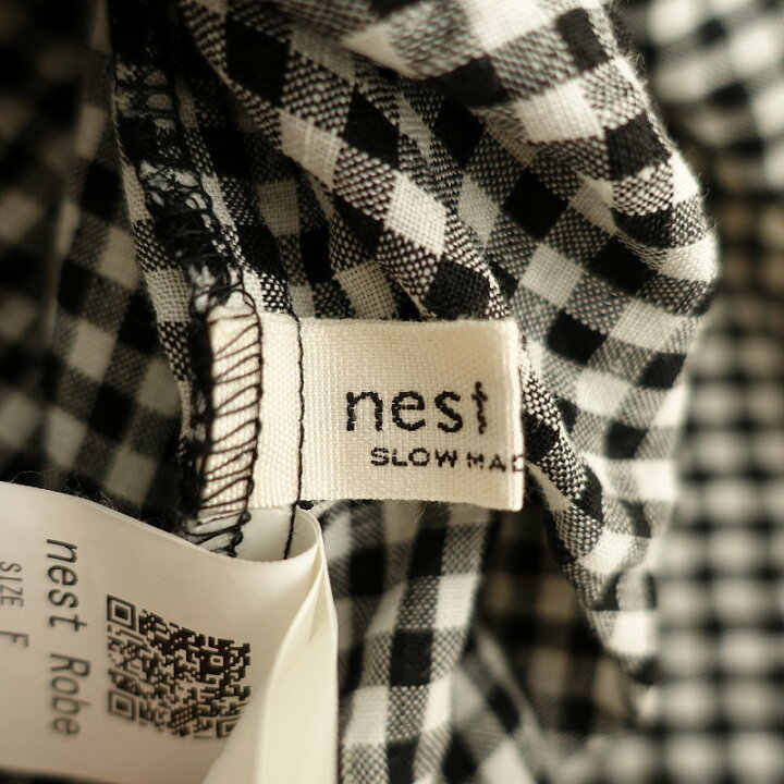 楽天市場】//ネストローブ nest Robe リネンギンガムバルーンスリーブ  