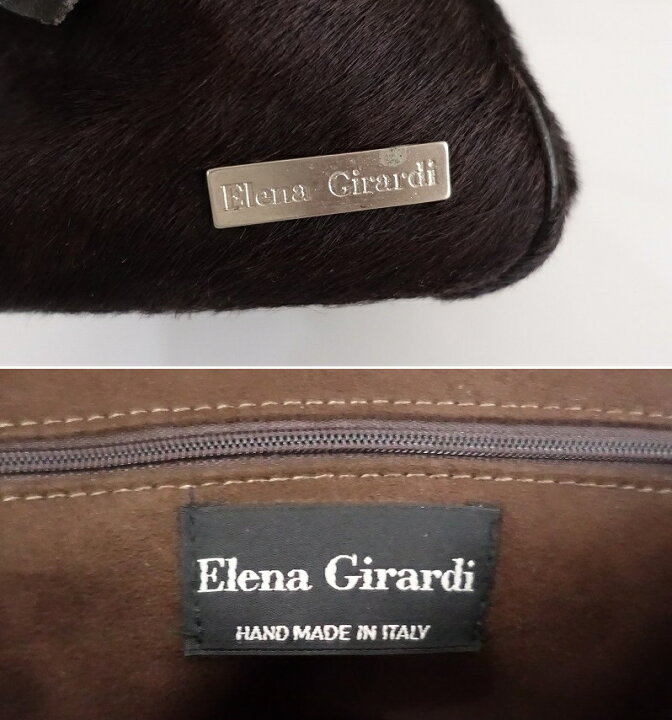 楽天市場】//エレナジラルディ Elena Girardi ハラコボストンバッグ 