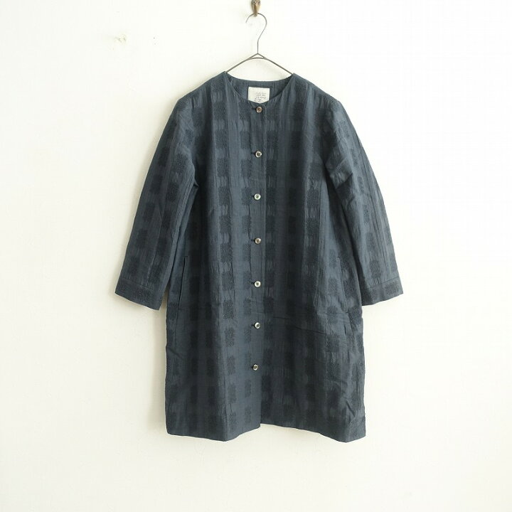 楽天市場】//サリースコット Sally Scott ノーカラー刺繍コート 9AR 