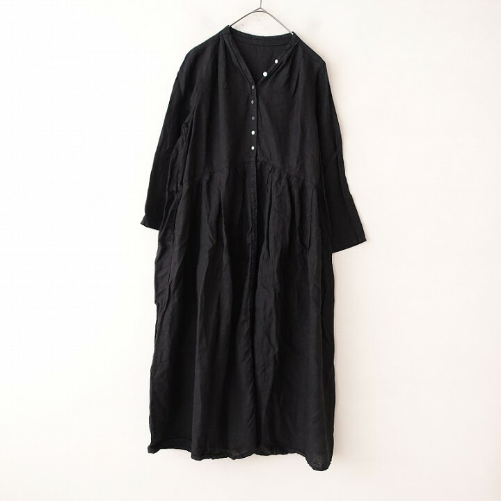 楽天市場】//【染】ネストローブ nest Robe リネンVネックドレス F 