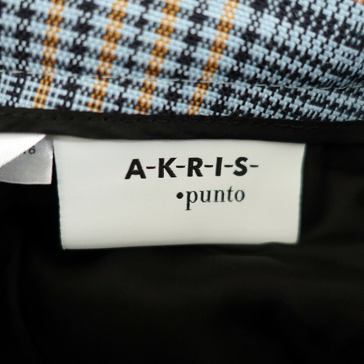 楽天市場】//【美品】アクリスプント AKRIS punto ワンタックチェック 