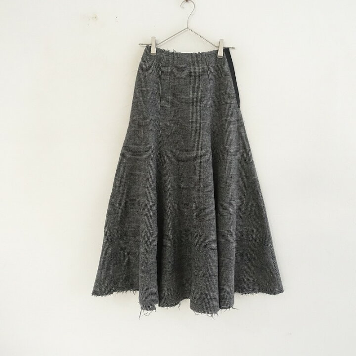 楽天市場】//【美品】エイトン ATON グレンチェックフレアスカート W58  