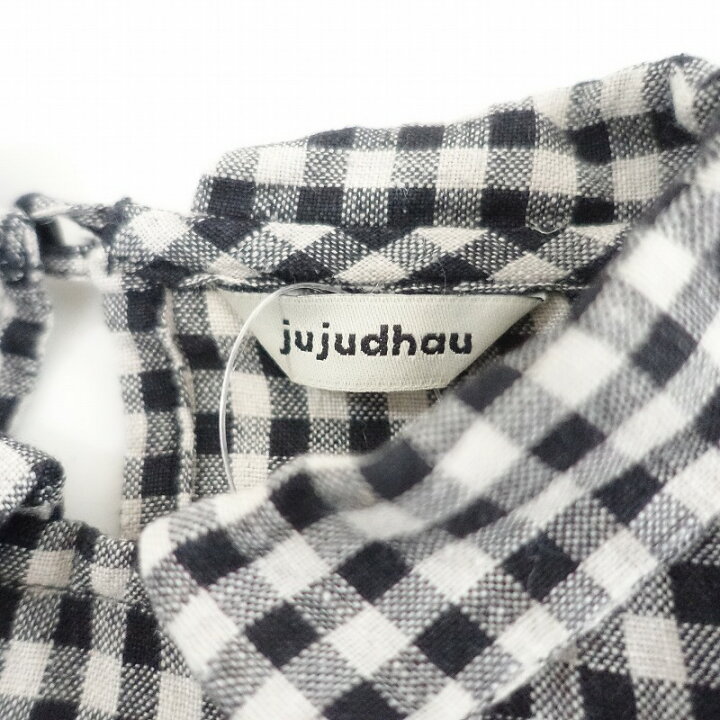 楽天市場】//ズーズーダウ jujudhau リネンギンガムチェックワイドプル 