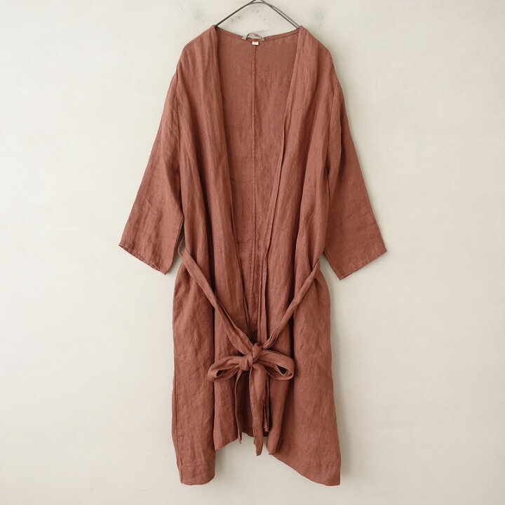 楽天市場】フォグリネンワーク FLW リネンヘリンボーンローブコート  