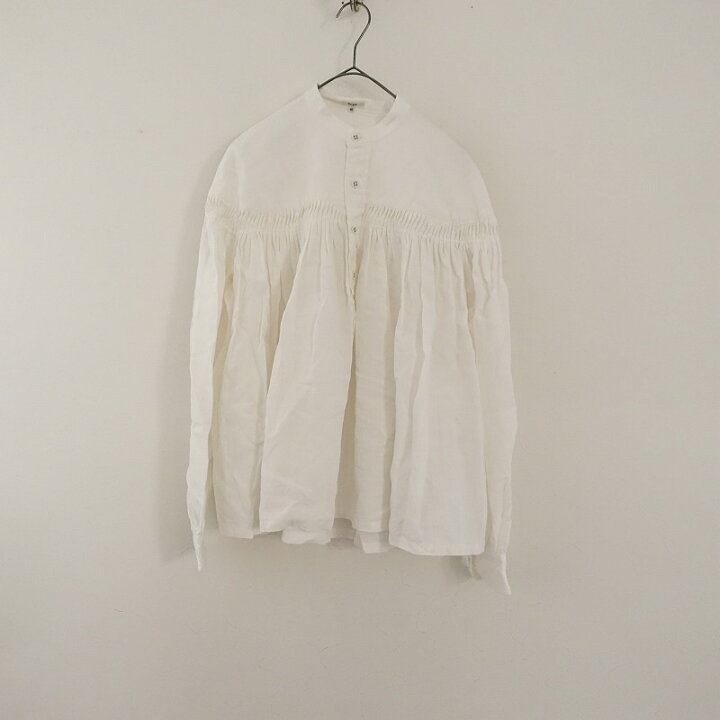 楽天市場】サイ Scye リネンタックブラウス 40 【中古】【82D42 