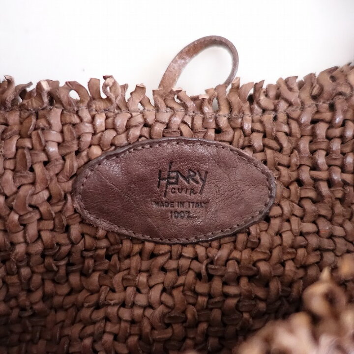 楽天市場】アンリークイール HENRY CUIR レザーメッシュショルダー 