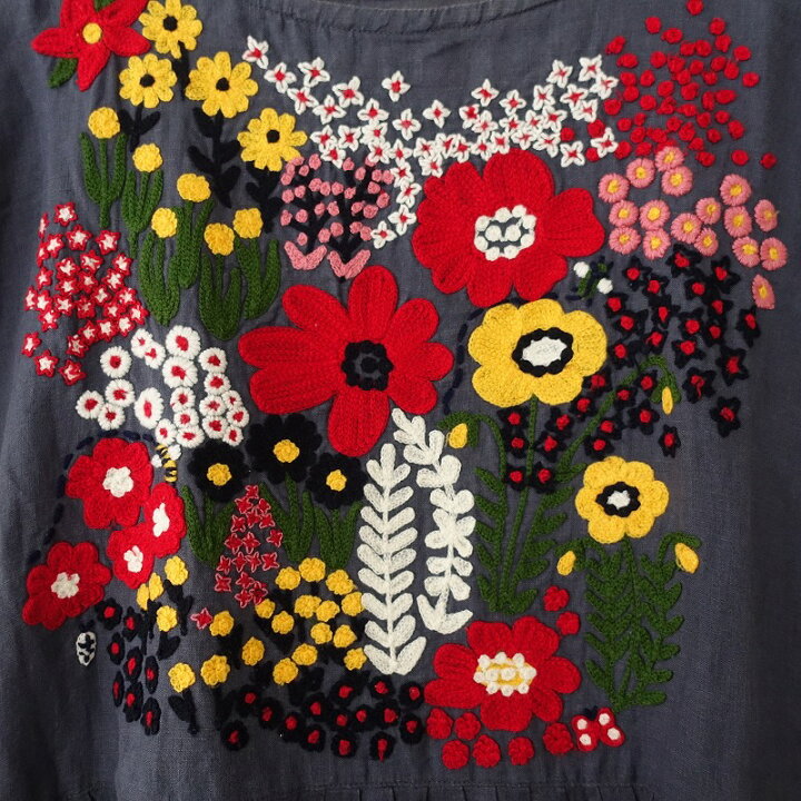 楽天市場】マーブルシュッド marble SUD 花柄ネパール刺繍リネン  
