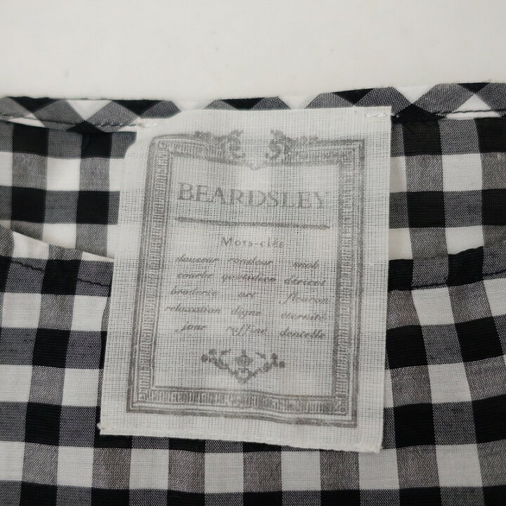 楽天市場】ビアズリー BEARDSLEY 裾レースギンガムチェック 